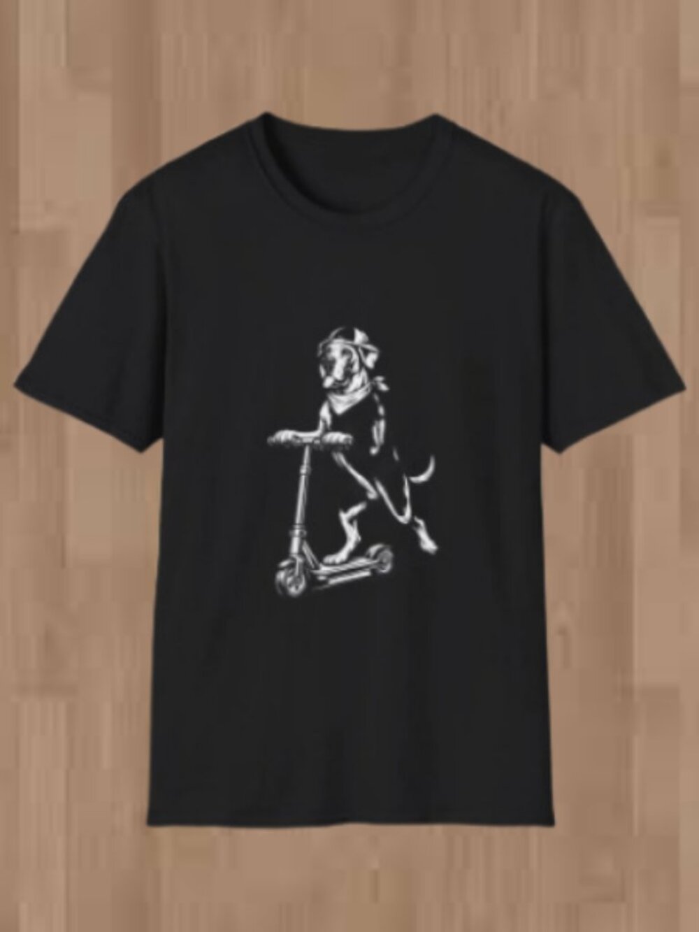 Dog Riding Scooter T-Shirt